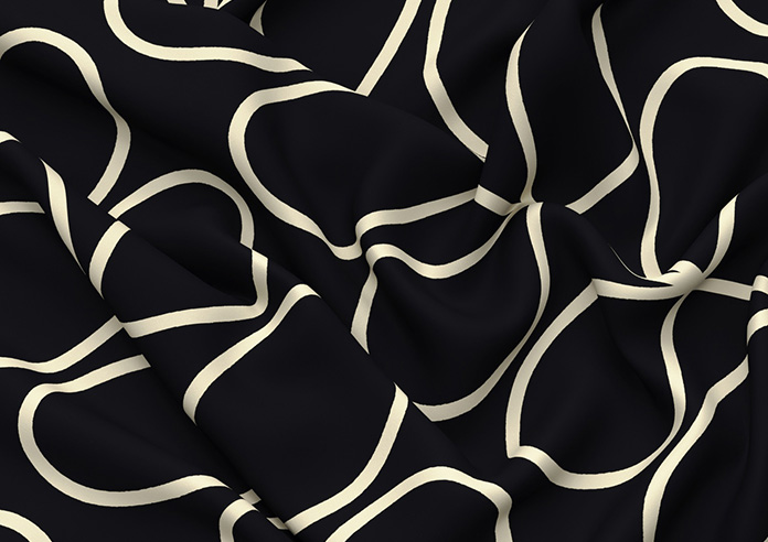 Orla Kiely Jumbo Linear Stem, Liquorice - Roman Blind - Image 4